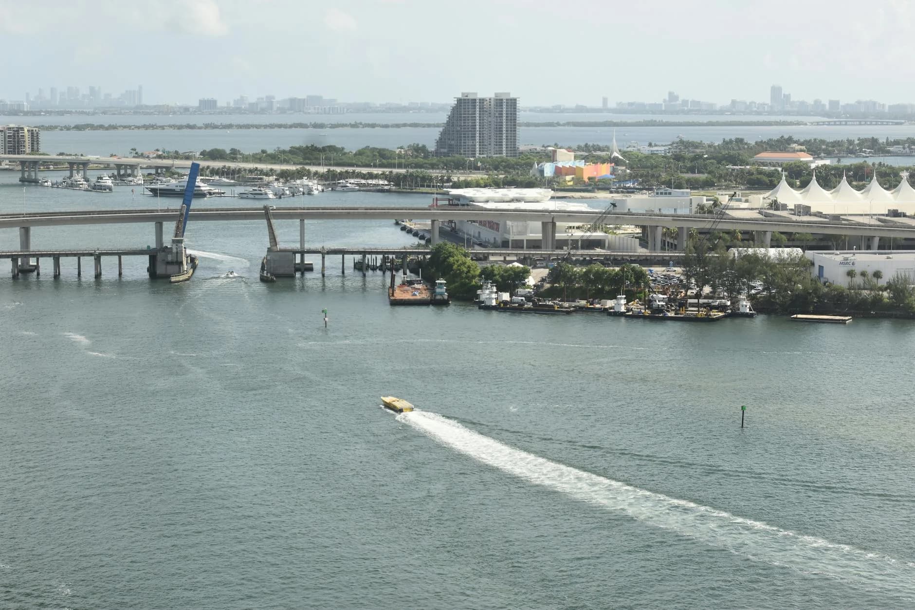Aerial View Of Cityscape With Bridge Yac 3