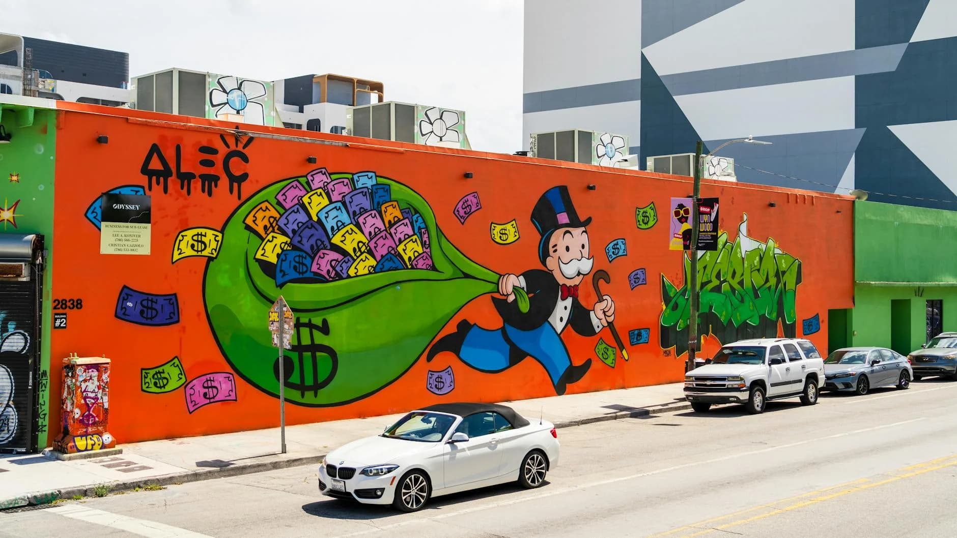 Colorful Graffiti Of Monopoly Character 3