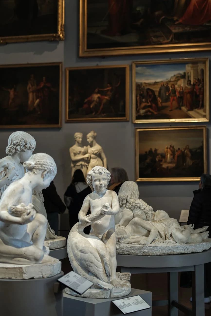 Art Gallery With Classical Statues And P 3