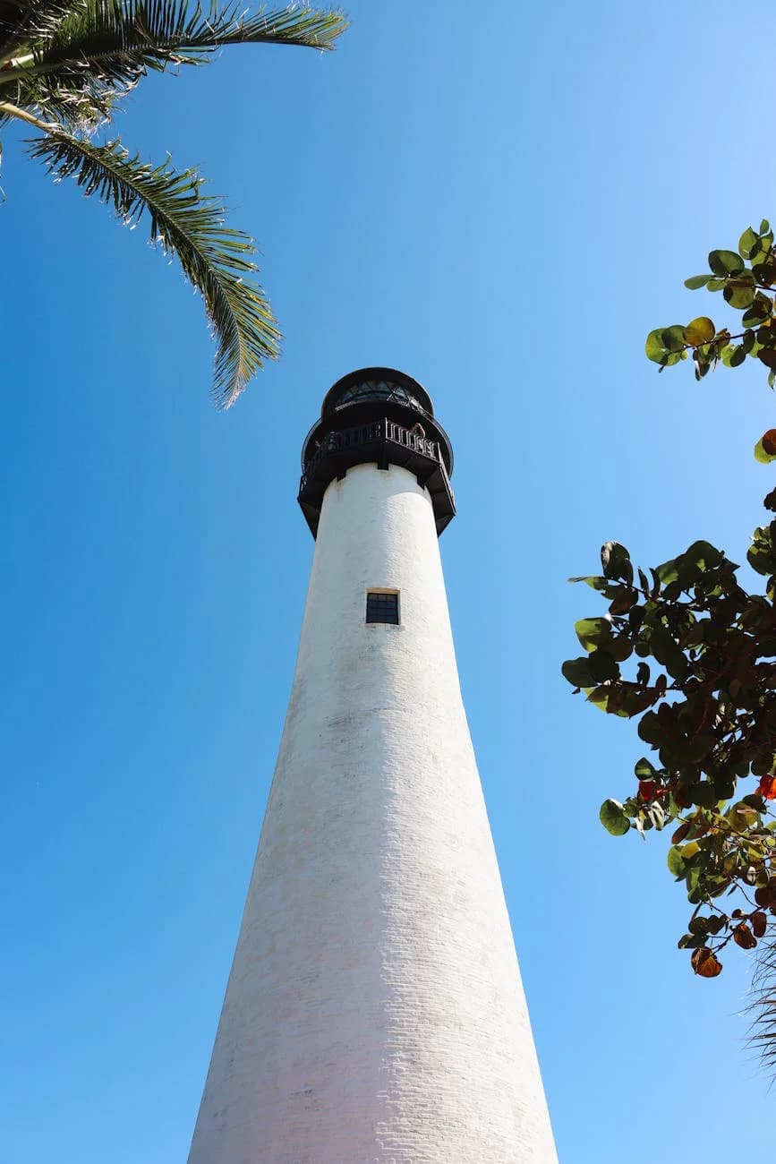 Iconic Cape Florida Lighthouse On A Sunn 1