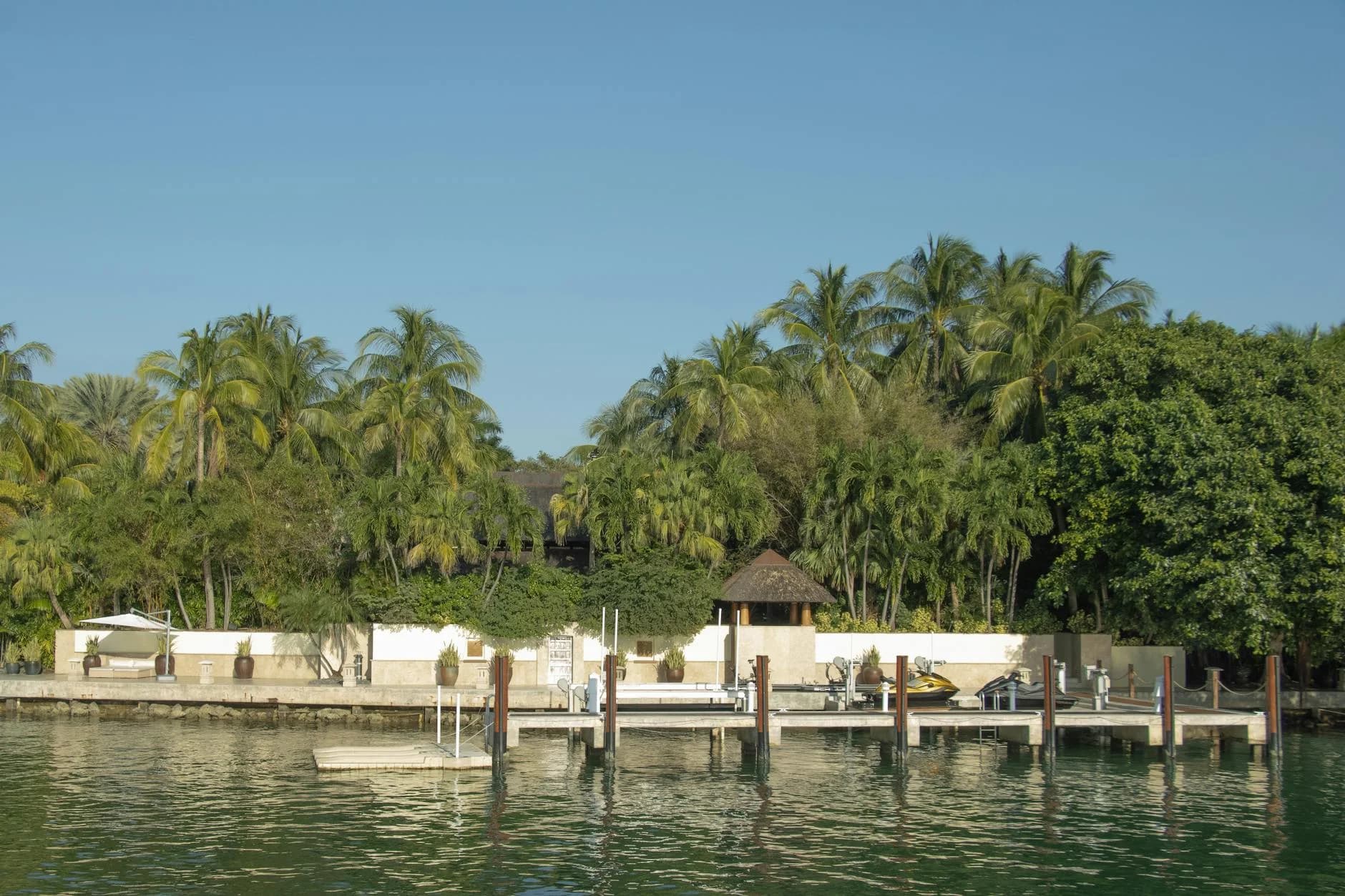 Scenic View Of A Tropical Pier And Lush 2