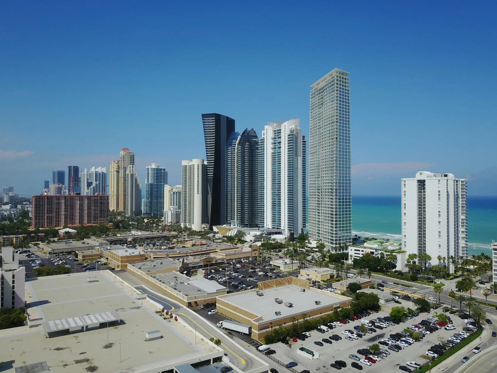 High Rise Buildings Along The Coast Of S 1