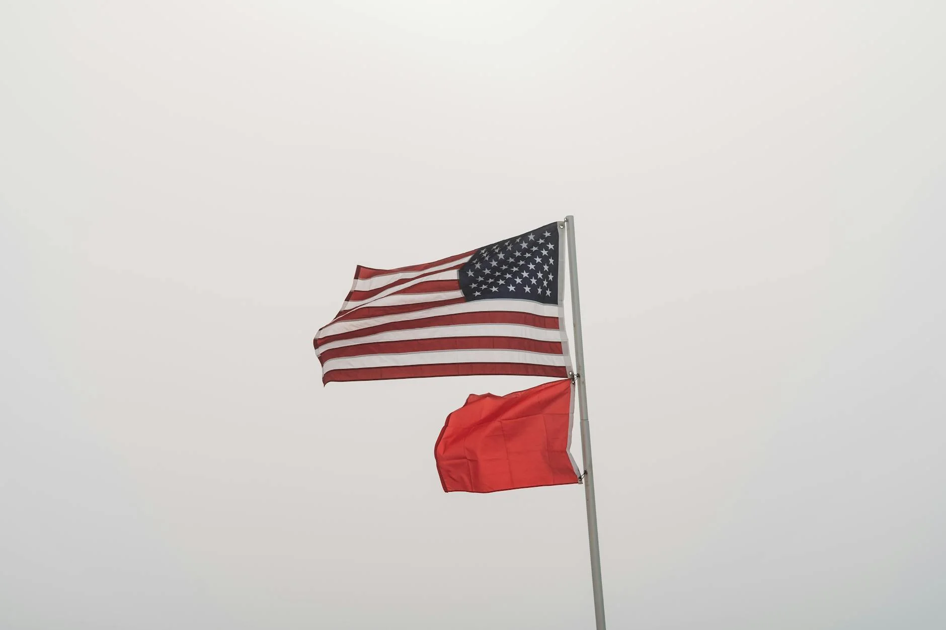 United States And Warning Flags On Displ 5