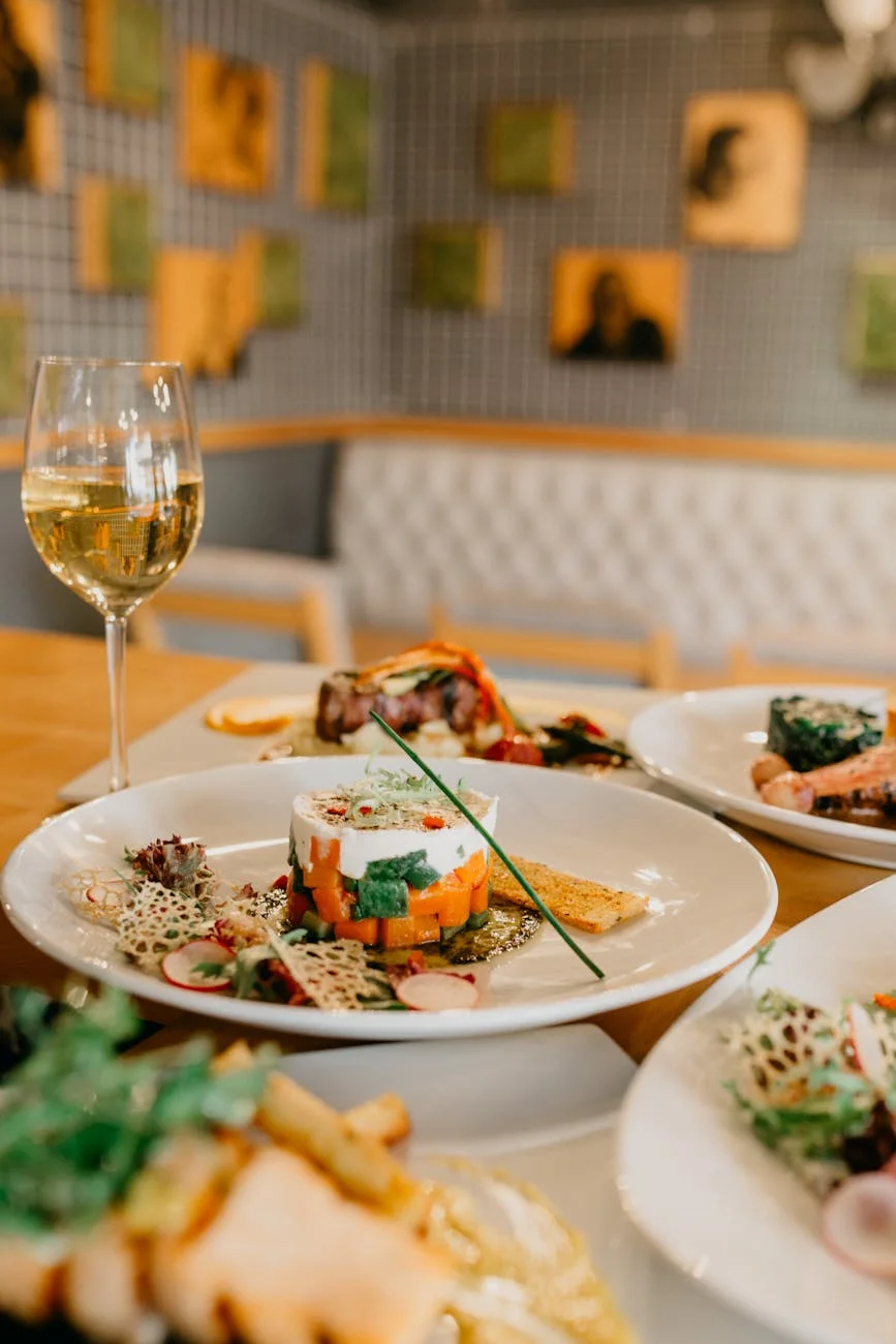 Served Table With Various Delicious Dish 1