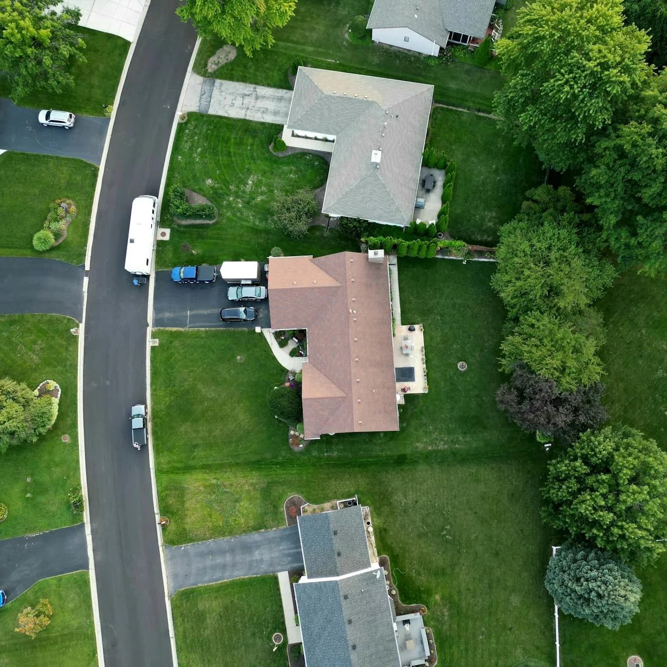 Aerial View Of A Suburban Neighborhood S 4