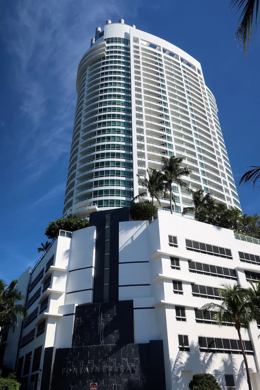 Stunning View Of A Modern Hotel Against 4