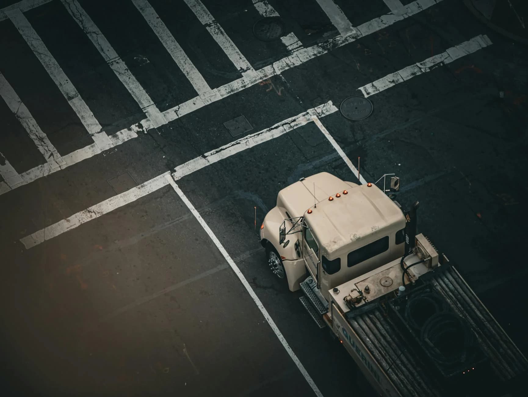 Aerial Photo Of A Truck Stopped At A Bos 4