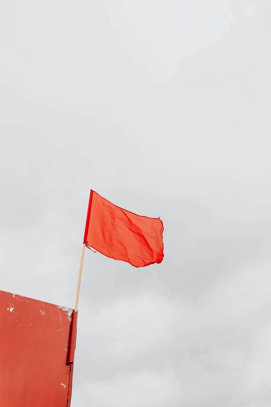 A Red Flag On A Lifeguard Tower Set Agai 1