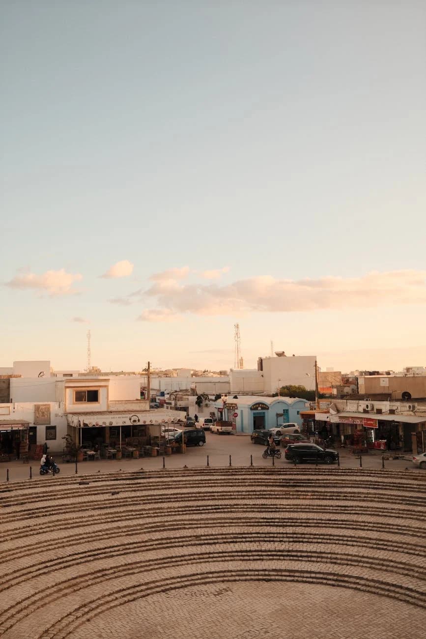 View Of El Jem Scene With Amphitheater A 4