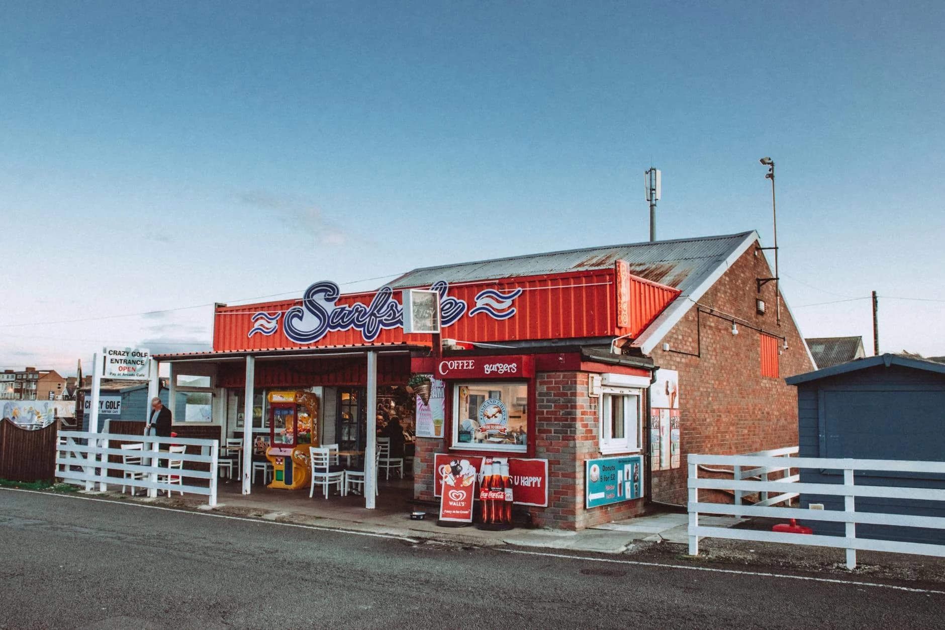Exterior View Of A Quaint Seaside Cafe W 3