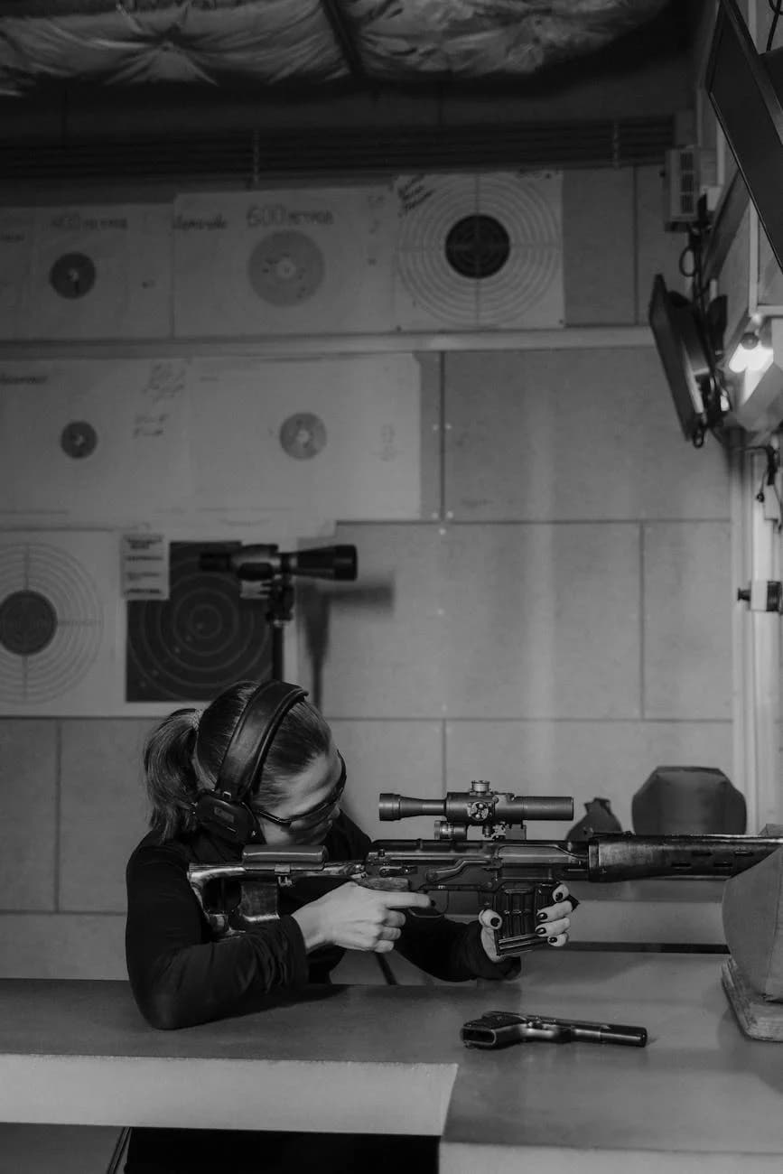 Black And White Photo Of Woman Targeting 1
