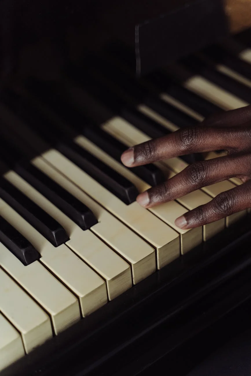 Artistic Close Up Of A Hand Playing Pian 2