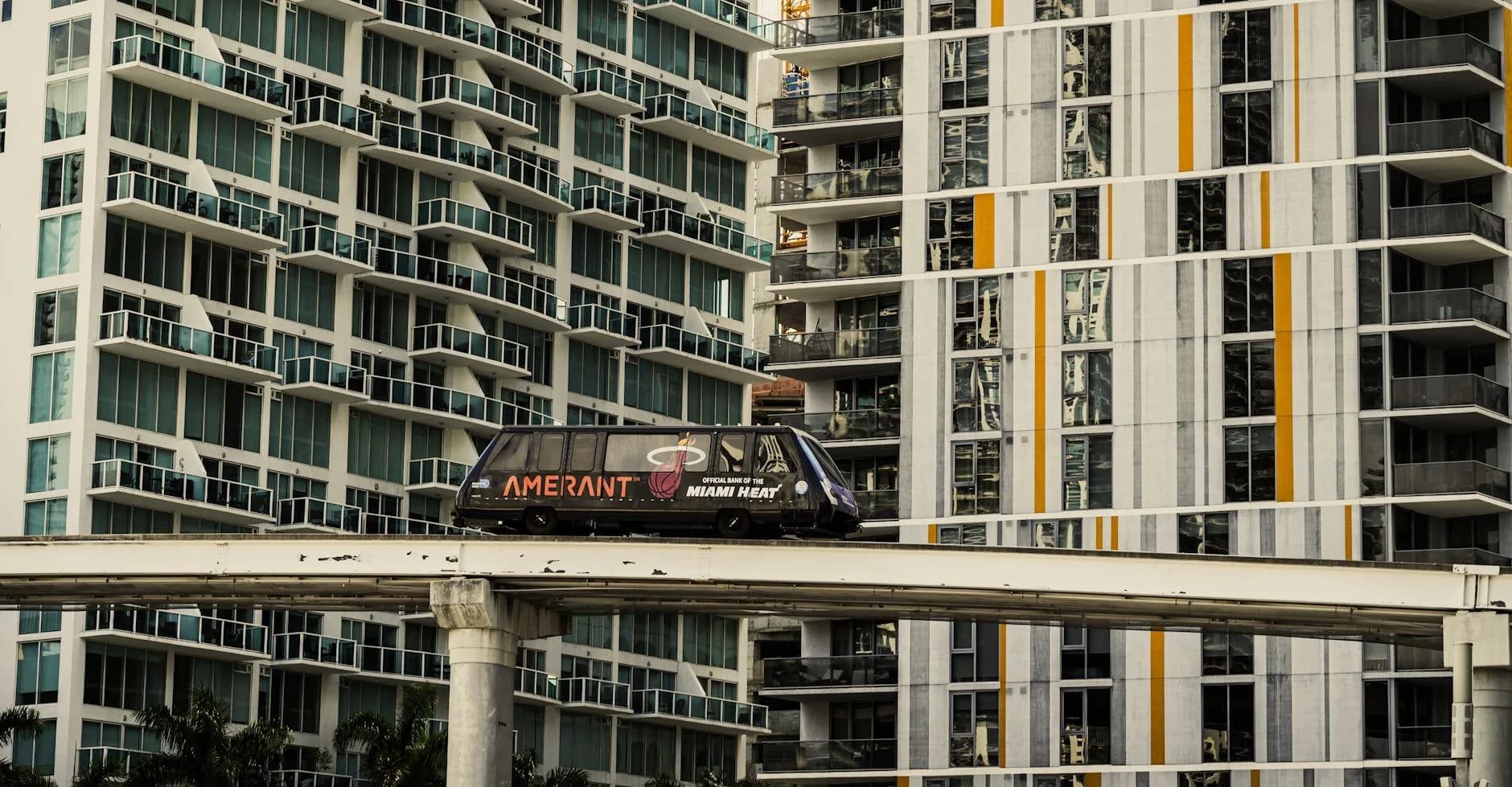 A Miami Monorail Travels Past Modern Hig 2