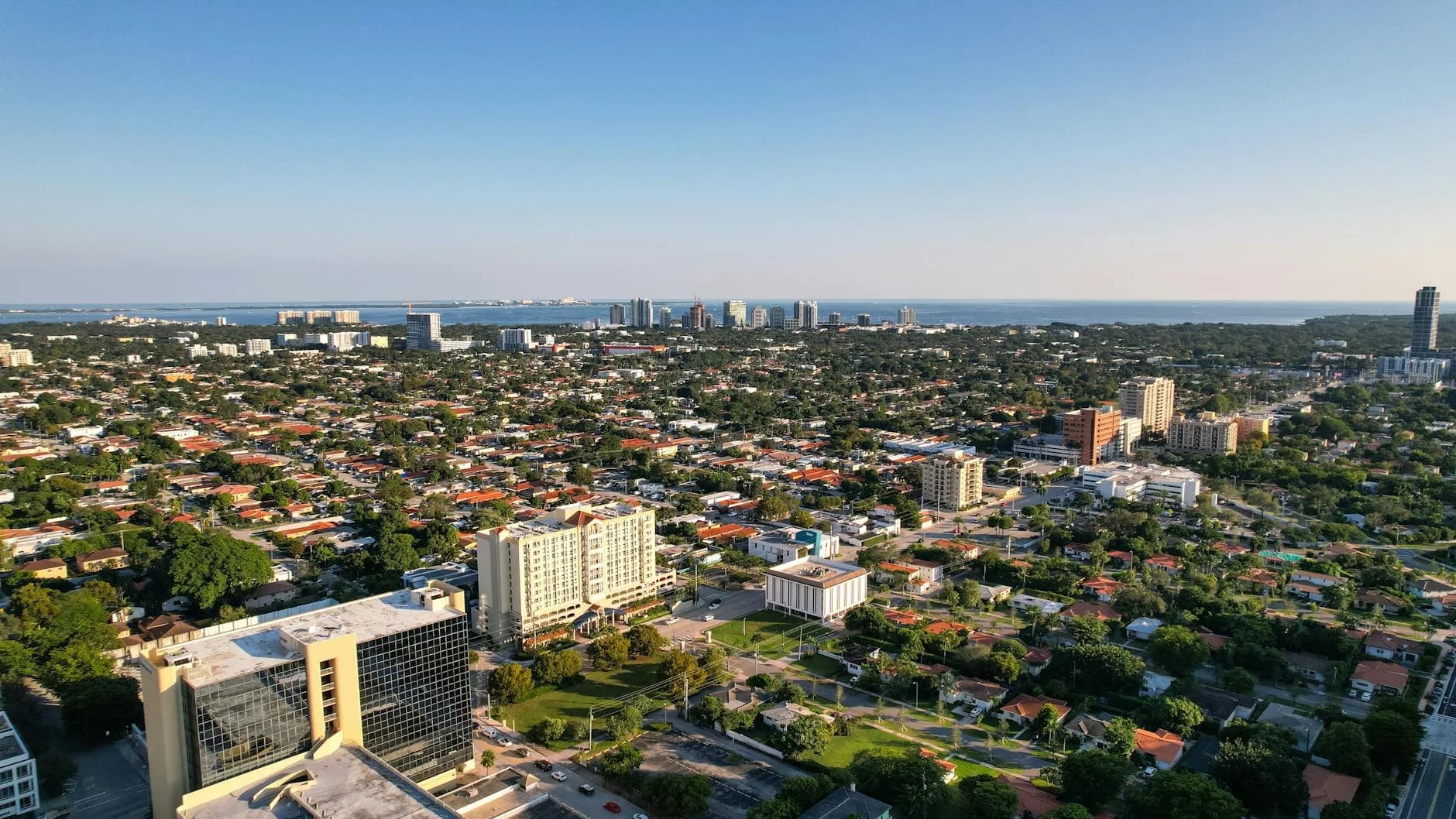 Aerial Daytime View Of Miami Florida Cap 3