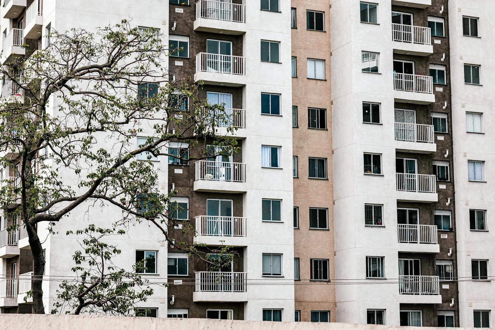 Exterior View Of A Modern Apartment Buil 3